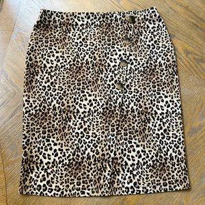 Soho Apparel Ltd. Leopard Pencil Skirt